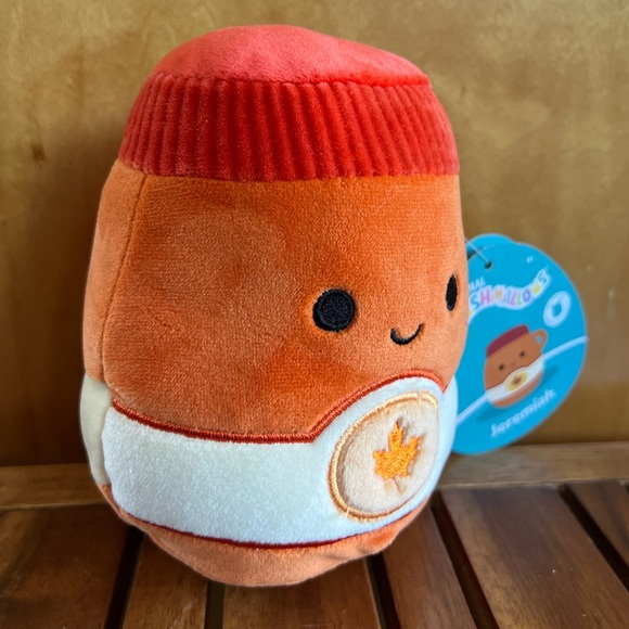 CROSS LIST* NWT 5” VHTF FTM Jeremiah The Maple Syrup Jar Squishmallows food - Picture 5 of 6
